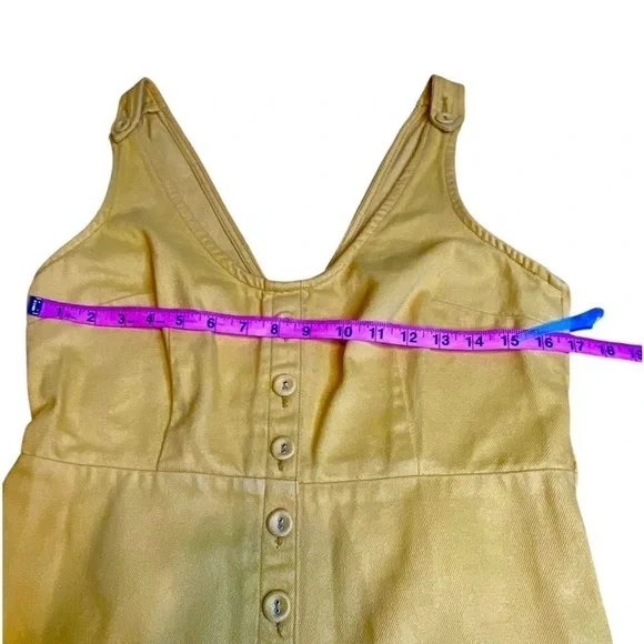 Urban Outfitters Yellow Denim Overalls Jumpsuit Women’s Size M - Picture 8 of 14